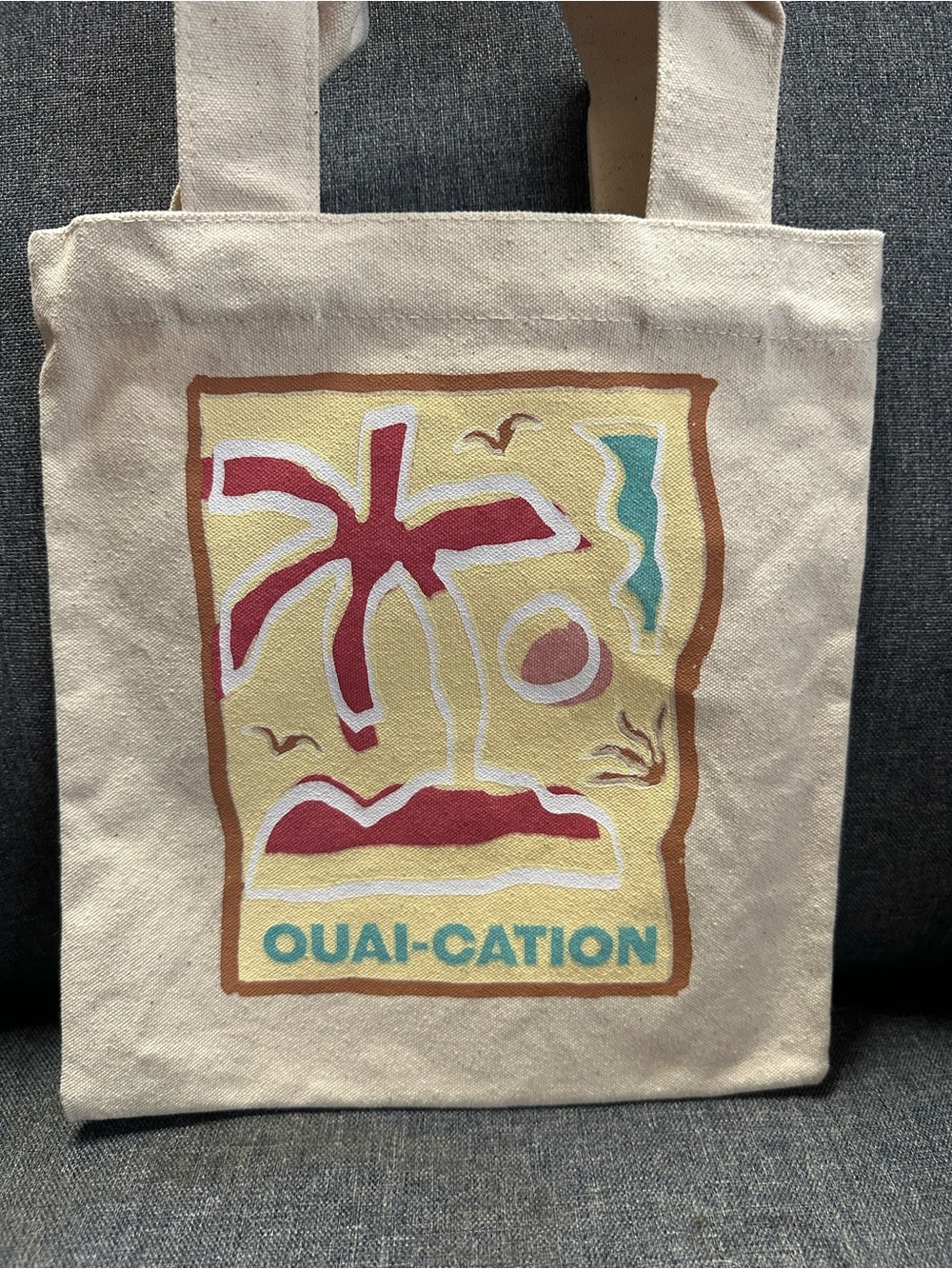 OUAI-Cation Canvas Mini Tote Bag - Picture 3 of 4
